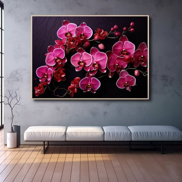 Black Orchid Painting